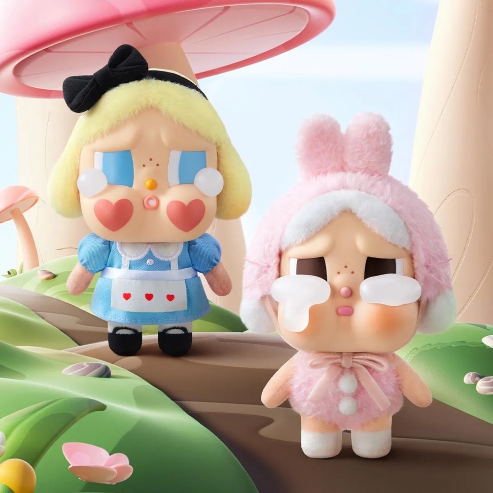 Authentic Pop Mart CRYBABY Crying Again Series-Vinyl Face Plush - She’s Alice - Picture 2 of 7